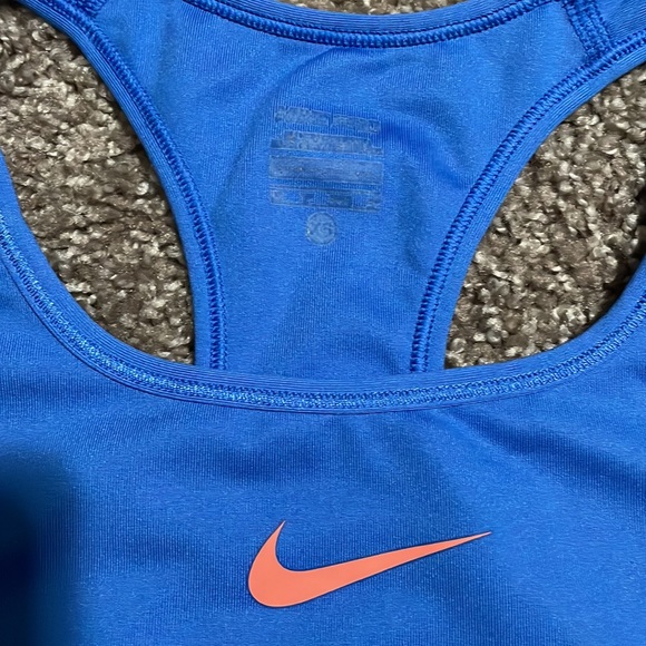 Nike Dri-Fit Blue & Pink Sports Bra - Picture 2 of 3